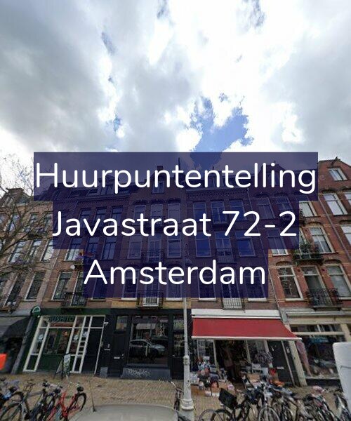 Foto gevel Huurpuntentelling voor Javastraat 72-2, Amsterdam
