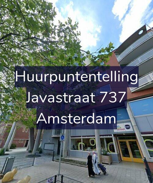 Foto gevel Huurpuntentelling voor Javastraat 737, Amsterdam