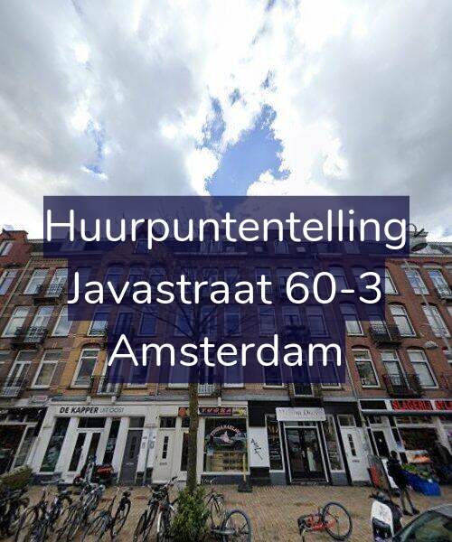 Foto gevel Huurpuntentelling voor Javastraat 60-3, Amsterdam