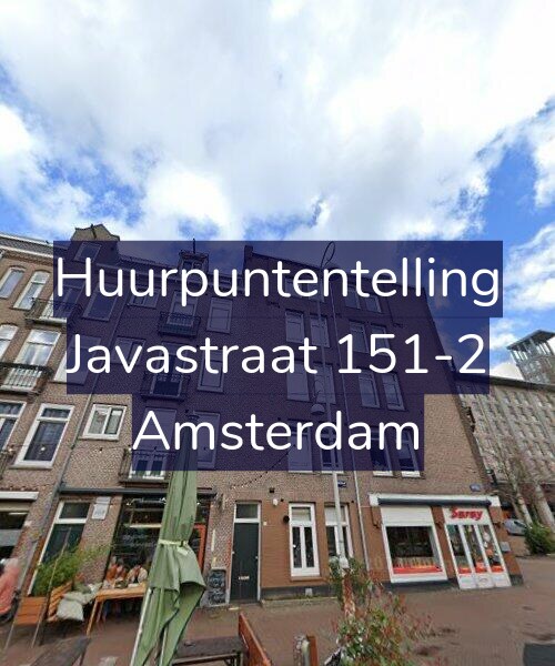 Foto gevel Huurpuntentelling voor Javastraat 151-2, Amsterdam