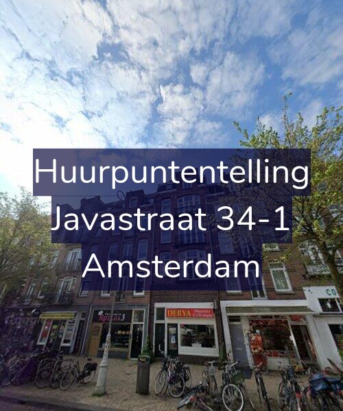 Foto gevel Huurpuntentelling voor Javastraat 34-1, Amsterdam