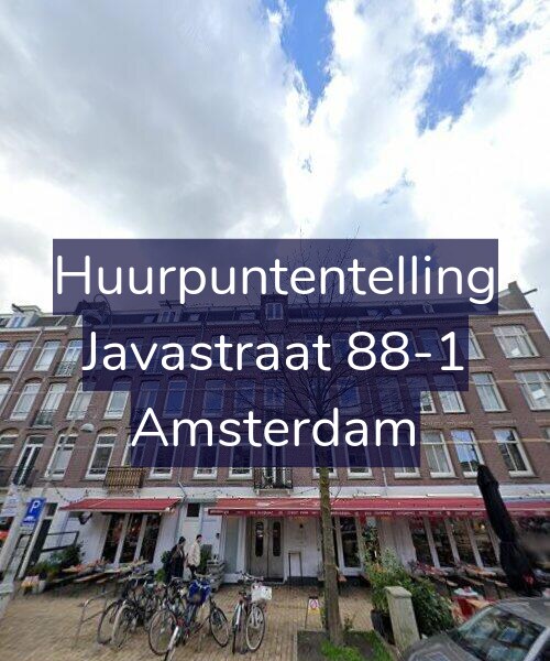 Foto gevel Huurpuntentelling voor Javastraat 88-1, Amsterdam