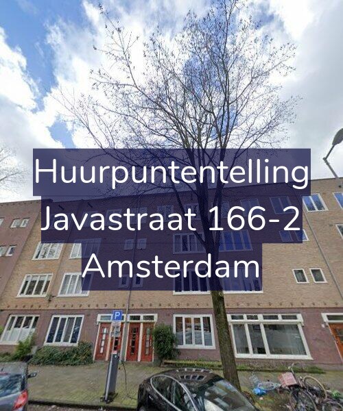 Foto gevel Huurpuntentelling voor Javastraat 166-2, Amsterdam