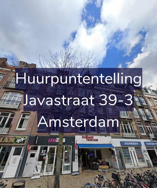 Foto gevel Huurpuntentelling voor Javastraat 39-3, Amsterdam