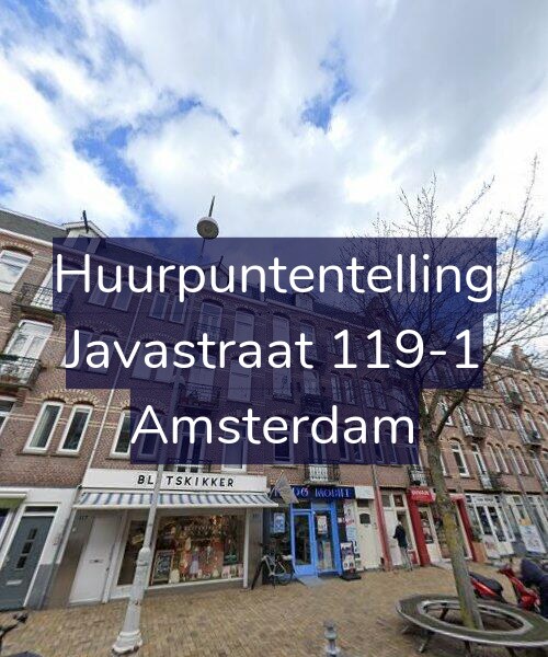 Foto gevel Huurpuntentelling voor Javastraat 119-1, Amsterdam
