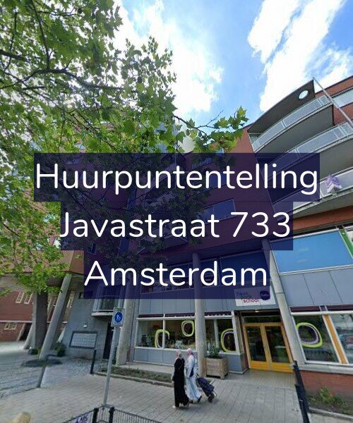 Foto gevel Huurpuntentelling voor Javastraat 733, Amsterdam