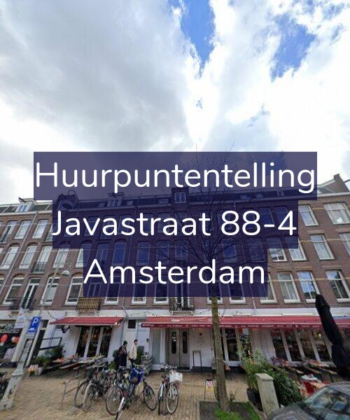Foto gevel Huurpuntentelling voor Javastraat 88-4, Amsterdam