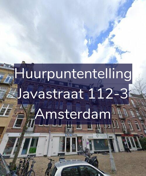 Foto gevel Huurpuntentelling voor Javastraat 112-3, Amsterdam