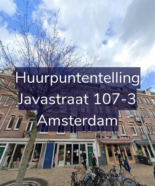 Foto gevel Huurpuntentelling voor Javastraat 107-3, Amsterdam