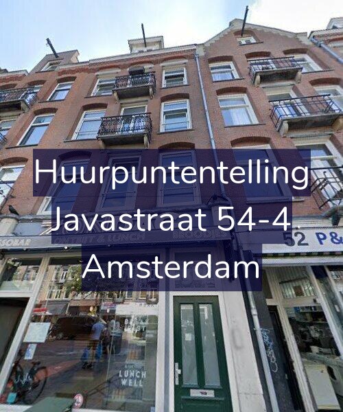 Foto gevel Huurpuntentelling voor Javastraat 54-4, Amsterdam