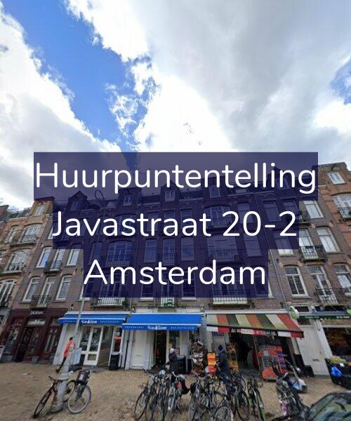 Foto gevel Huurpuntentelling voor Javastraat 20-2, Amsterdam