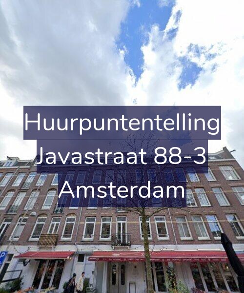 Foto gevel Huurpuntentelling voor Javastraat 88-3, Amsterdam