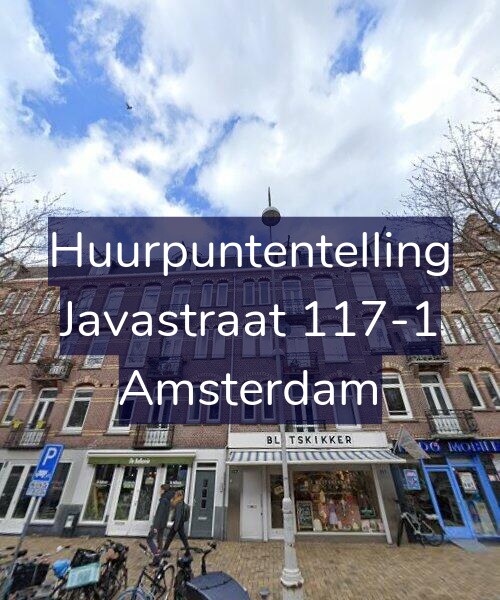 Foto gevel Huurpuntentelling voor Javastraat 117-1, Amsterdam