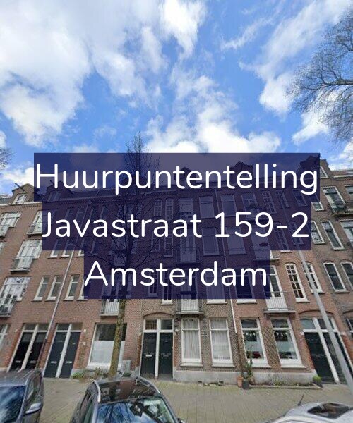 Foto gevel Huurpuntentelling voor Javastraat 159-2, Amsterdam