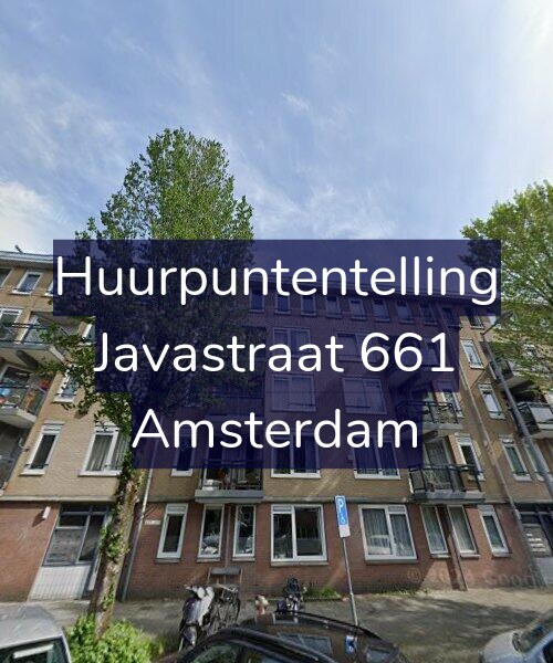 Foto gevel Huurpuntentelling voor Javastraat 661, Amsterdam