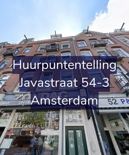 Foto gevel Huurpuntentelling voor Javastraat 54-3, Amsterdam