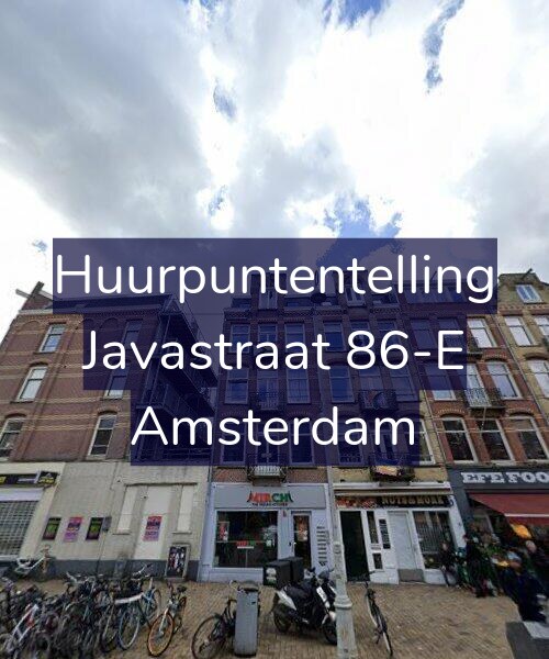 Foto gevel Huurpuntentelling voor Javastraat 86-E, Amsterdam