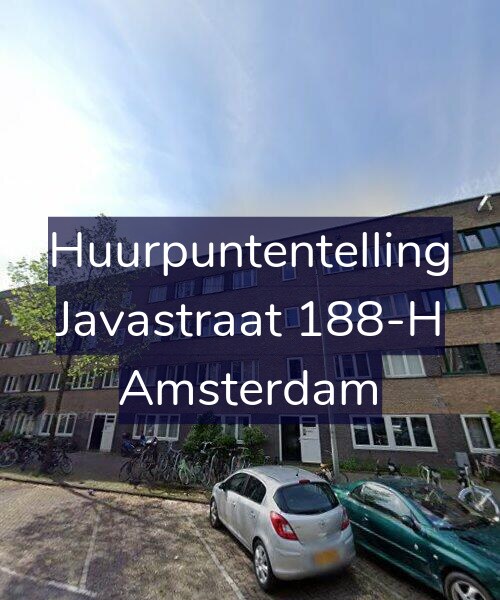Foto gevel Huurpuntentelling voor Javastraat 188-H, Amsterdam