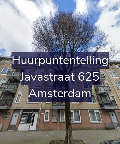 Foto gevel Huurpuntentelling voor Javastraat 625, Amsterdam