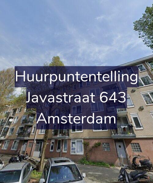Foto gevel Huurpuntentelling voor Javastraat 643, Amsterdam