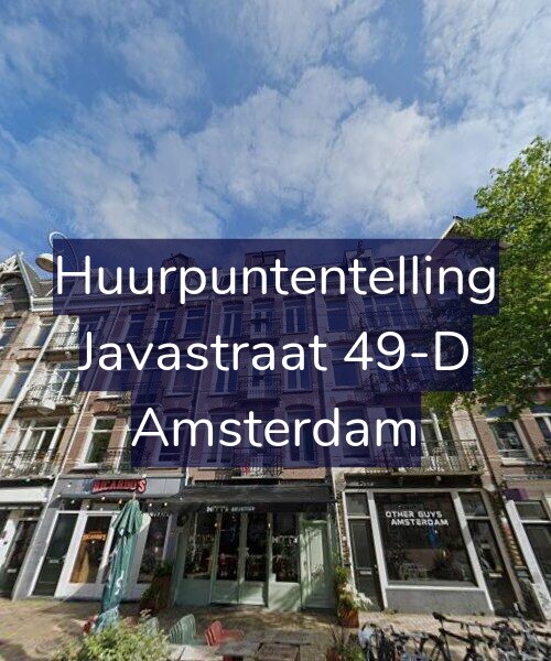 Foto gevel Huurpuntentelling voor Javastraat 49-D, Amsterdam