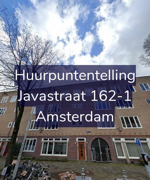 Foto gevel Huurpuntentelling voor Javastraat 162-1, Amsterdam