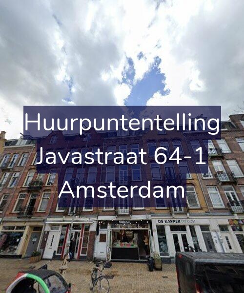 Foto gevel Huurpuntentelling voor Javastraat 64-1, Amsterdam