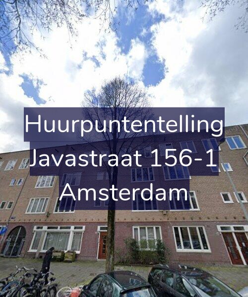 Foto gevel Huurpuntentelling voor Javastraat 156-1, Amsterdam
