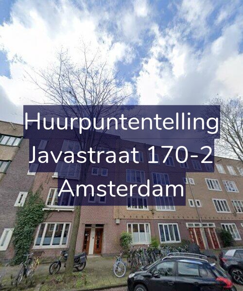 Foto gevel Huurpuntentelling voor Javastraat 170-2, Amsterdam