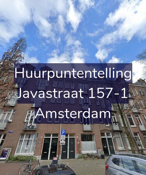 Foto gevel Huurpuntentelling voor Javastraat 157-1, Amsterdam