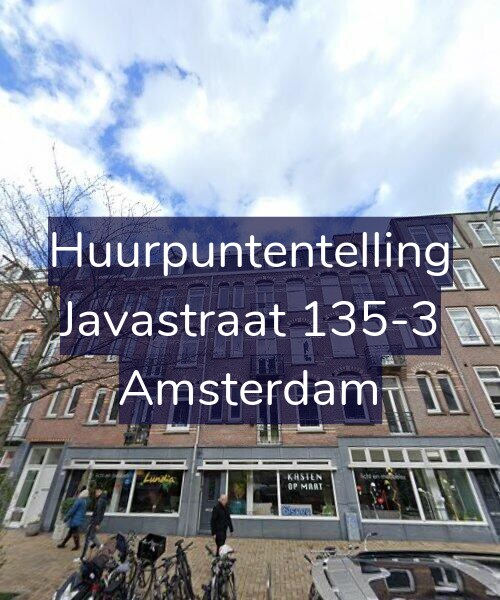 Foto gevel Huurpuntentelling voor Javastraat 135-3, Amsterdam