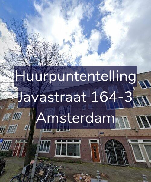 Foto gevel Huurpuntentelling voor Javastraat 164-3, Amsterdam