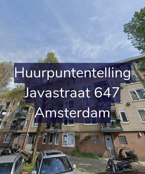 Foto gevel Huurpuntentelling voor Javastraat 647, Amsterdam