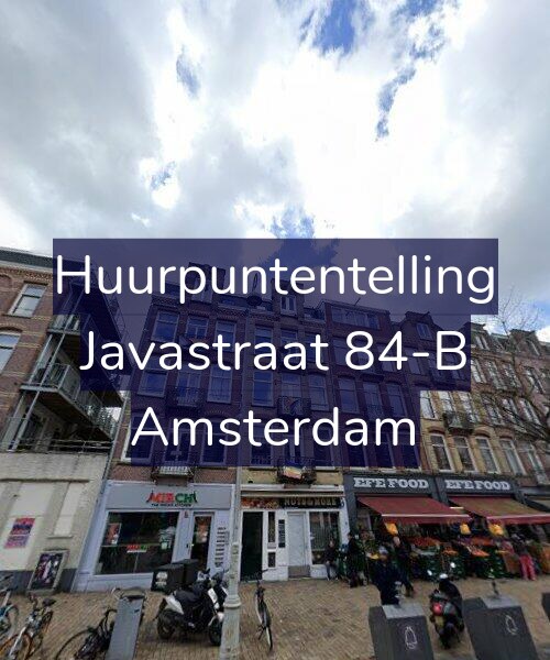 Foto gevel Huurpuntentelling voor Javastraat 84-B, Amsterdam
