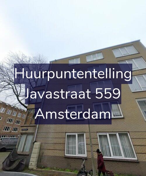 Foto gevel Huurpuntentelling voor Javastraat 559, Amsterdam