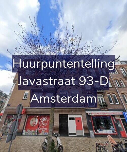 Foto gevel Huurpuntentelling voor Javastraat 93-D, Amsterdam