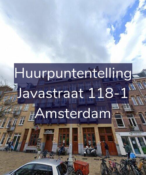 Foto gevel Huurpuntentelling voor Javastraat 118-1, Amsterdam