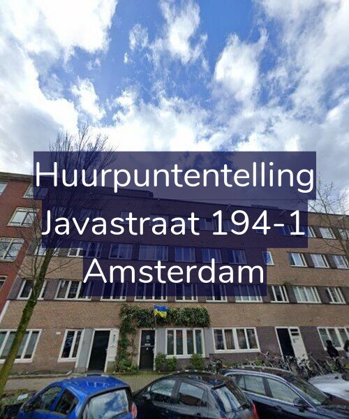Foto gevel Huurpuntentelling voor Javastraat 194-1, Amsterdam