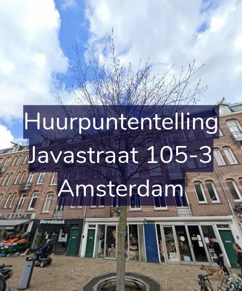 Foto gevel Huurpuntentelling voor Javastraat 105-3, Amsterdam
