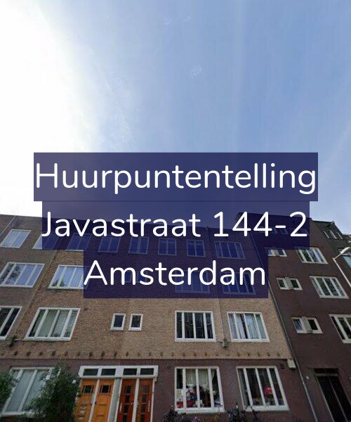 Foto gevel Huurpuntentelling voor Javastraat 144-2, Amsterdam