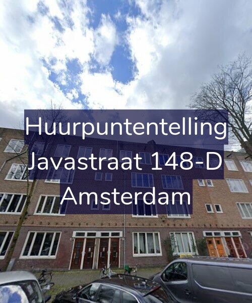 Foto gevel Huurpuntentelling voor Javastraat 148-D, Amsterdam