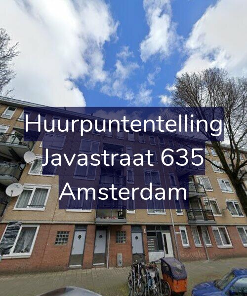 Foto gevel Huurpuntentelling voor Javastraat 635, Amsterdam