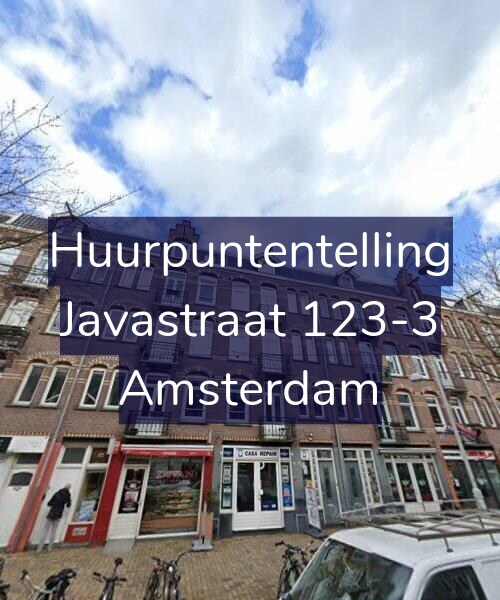 Foto gevel Huurpuntentelling voor Javastraat 123-3, Amsterdam
