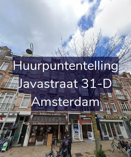 Foto gevel Huurpuntentelling voor Javastraat 31-D, Amsterdam