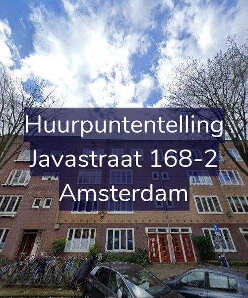 Foto gevel Huurpuntentelling voor Javastraat 168-2, Amsterdam