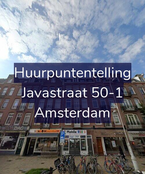 Foto gevel Huurpuntentelling voor Javastraat 50-1, Amsterdam