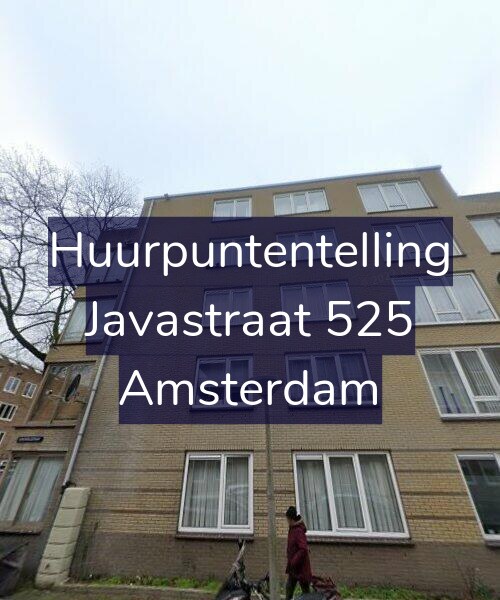 Foto gevel Huurpuntentelling voor Javastraat 525, Amsterdam