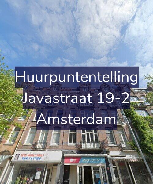Foto gevel Huurpuntentelling voor Javastraat 19-2, Amsterdam