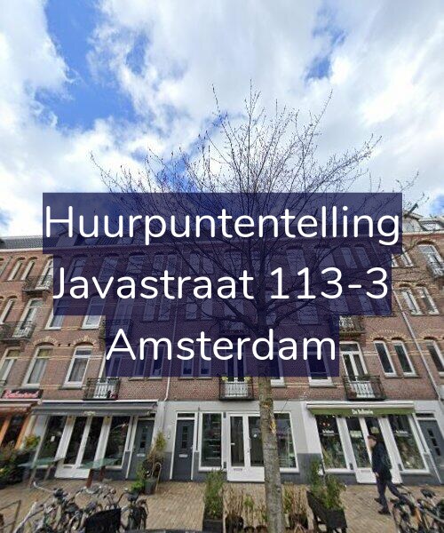 Foto gevel Huurpuntentelling voor Javastraat 113-3, Amsterdam