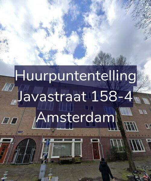 Foto gevel Huurpuntentelling voor Javastraat 158-4, Amsterdam